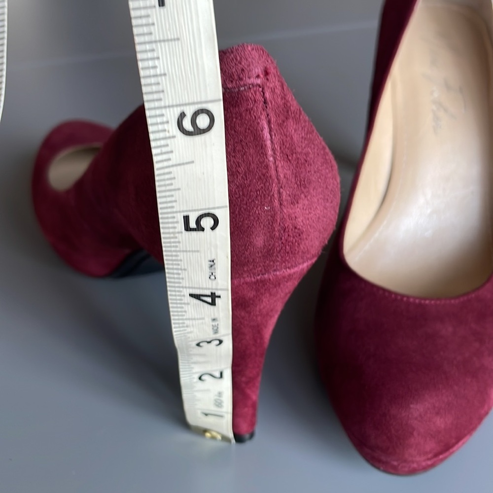 Marc Fischer Sydney Burgundy Heels Size 6M - Picture 3 of 11